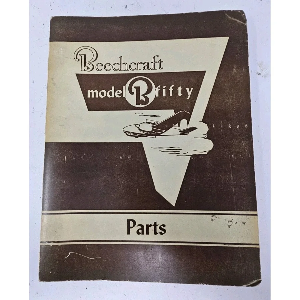 Beechcraft Model B Fifty B50 Parts Catalog Rev 1955 Original‎ OEM